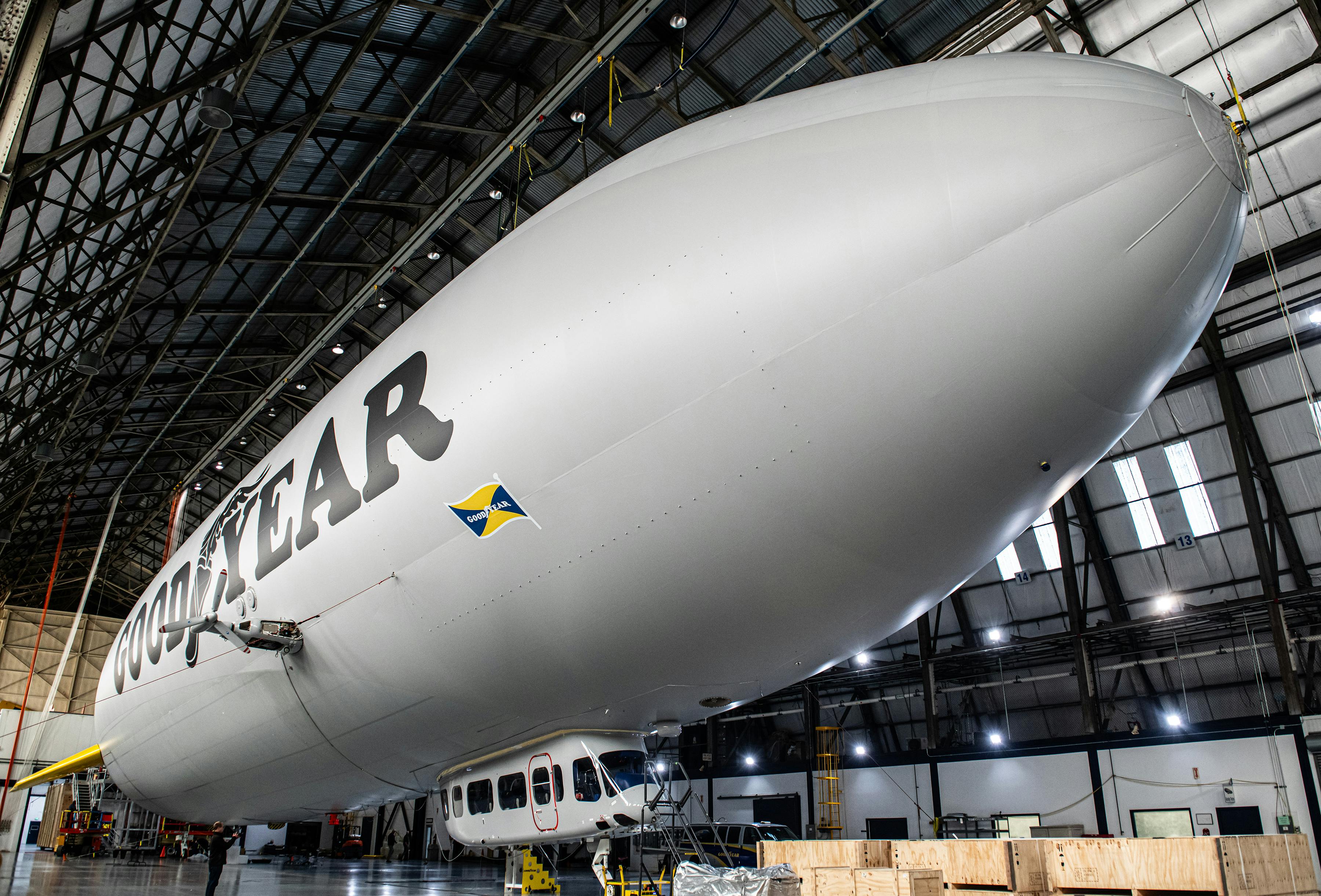 2025 version of Goodyear blimp pilgrim