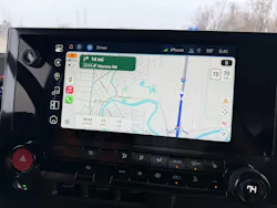 When using the Google Maps app within Apple CarPlay, the map only showed a compass view of my navigation. To get a directional view of my navigation, I had to move from Apple CarPlay’s Google Maps to BrightDrop’s built-in Google Maps app. When using the Google Maps app within Apple CarPlay, the map only showed a compass view of my navigation. To get a directional view of my navigation, I had to move from Apple CarPlay’s Google Maps to BrightDrop’s built-in Google Maps app.