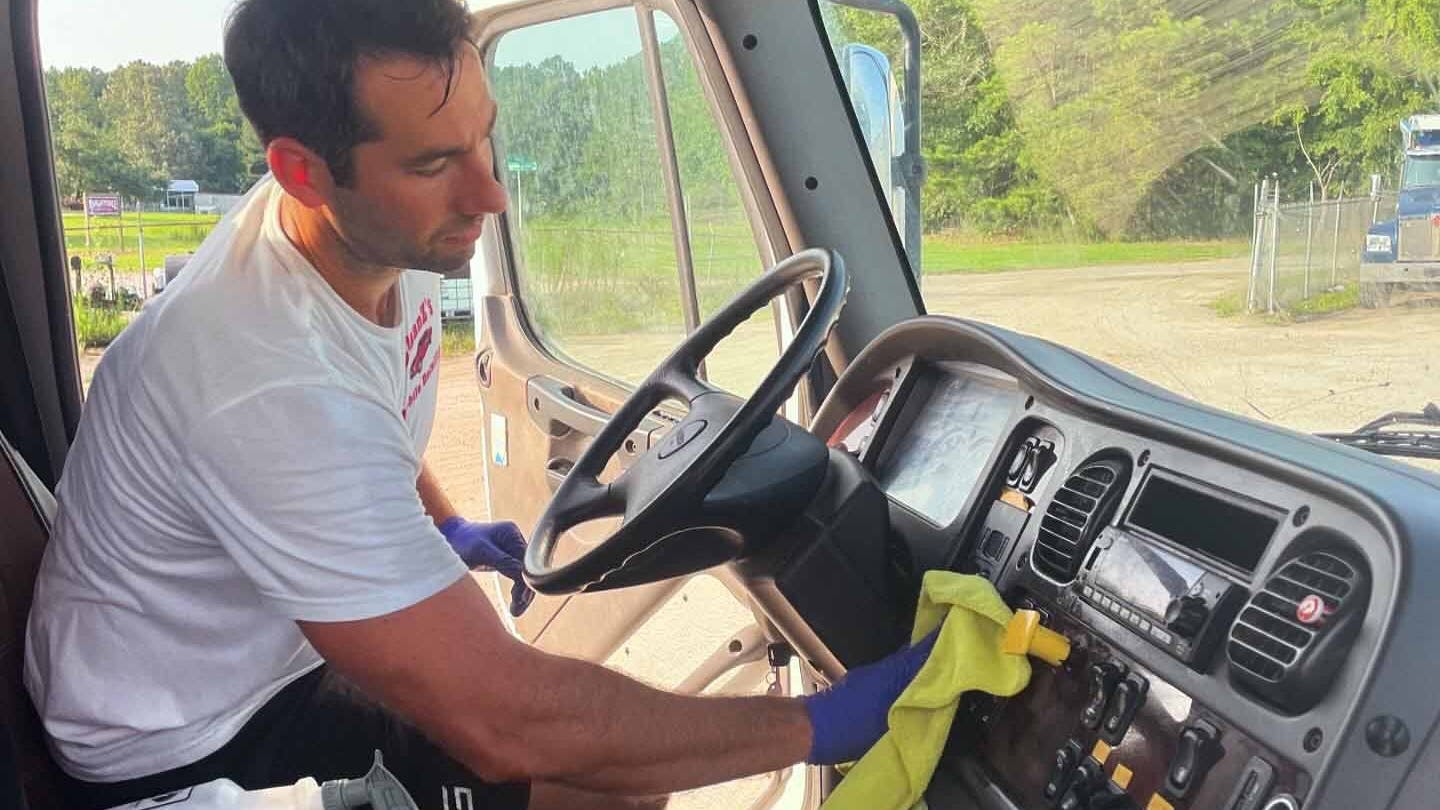 Cab detailing should at minimum be done every three months.