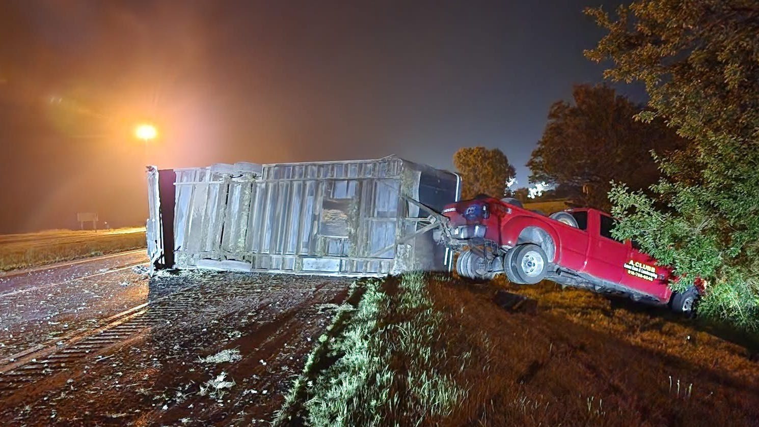 Clubb Racing crash on I-80