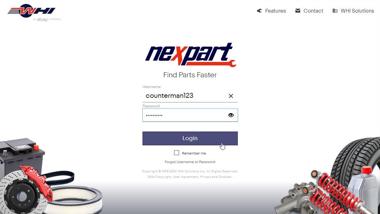 Nexpart e-commerce