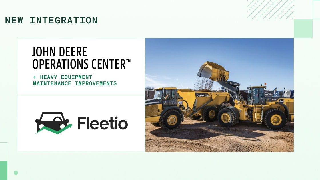 Fleetio integrates with John Deere Operations Center