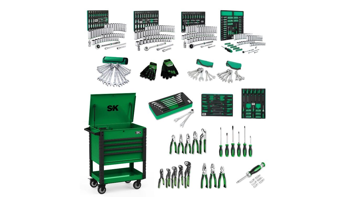 4-Drawer Tool Cart Set SK Tools