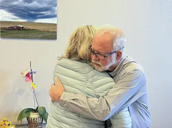 Shop owner Troy Lake embraces Wyoming Sen. Cynthia Lummis after getting pardoned by Donald Trump. She was instrumental in getting the president to forgive his conviction for diesel tampering. Shop owner Troy Lake embraces Wyoming Sen. Cynthia Lummis after getting pardoned by Donald Trump. She was instrumental in getting the president to forgive his conviction for diesel tampering.