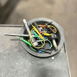 Albin also added cupholders and other small containers for hardware like bolts and terminals. Albin also added cupholders and other small containers for hardware like bolts and terminals.