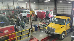 Block Diesel Repair currently operates six bays out of a 13,000-sq.-ft. shop. Block Diesel Repair currently operates six bays out of a 13,000-sq.-ft. shop.