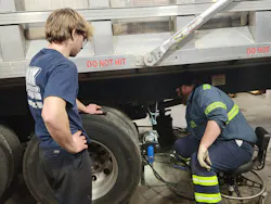 Block Diesel Repair prefers to hire people with mechanical aptitude and good work ethic, and then train them in-house. New techs will often assist experienced techs for a while, often on the trailer side. Block Diesel Repair prefers to hire people with mechanical aptitude and good work ethic, and then train them in-house. New techs will often assist experienced techs for a while, often on the trailer side.