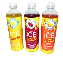 Mars’ Starburst is a familiar brand that delivers strong flavors, so Talking Rain licensed it for a new line of Sparkling Ice drinks. Mars’ Starburst is a familiar brand that delivers strong flavors, so Talking Rain licensed it for a new line of Sparkling Ice drinks.