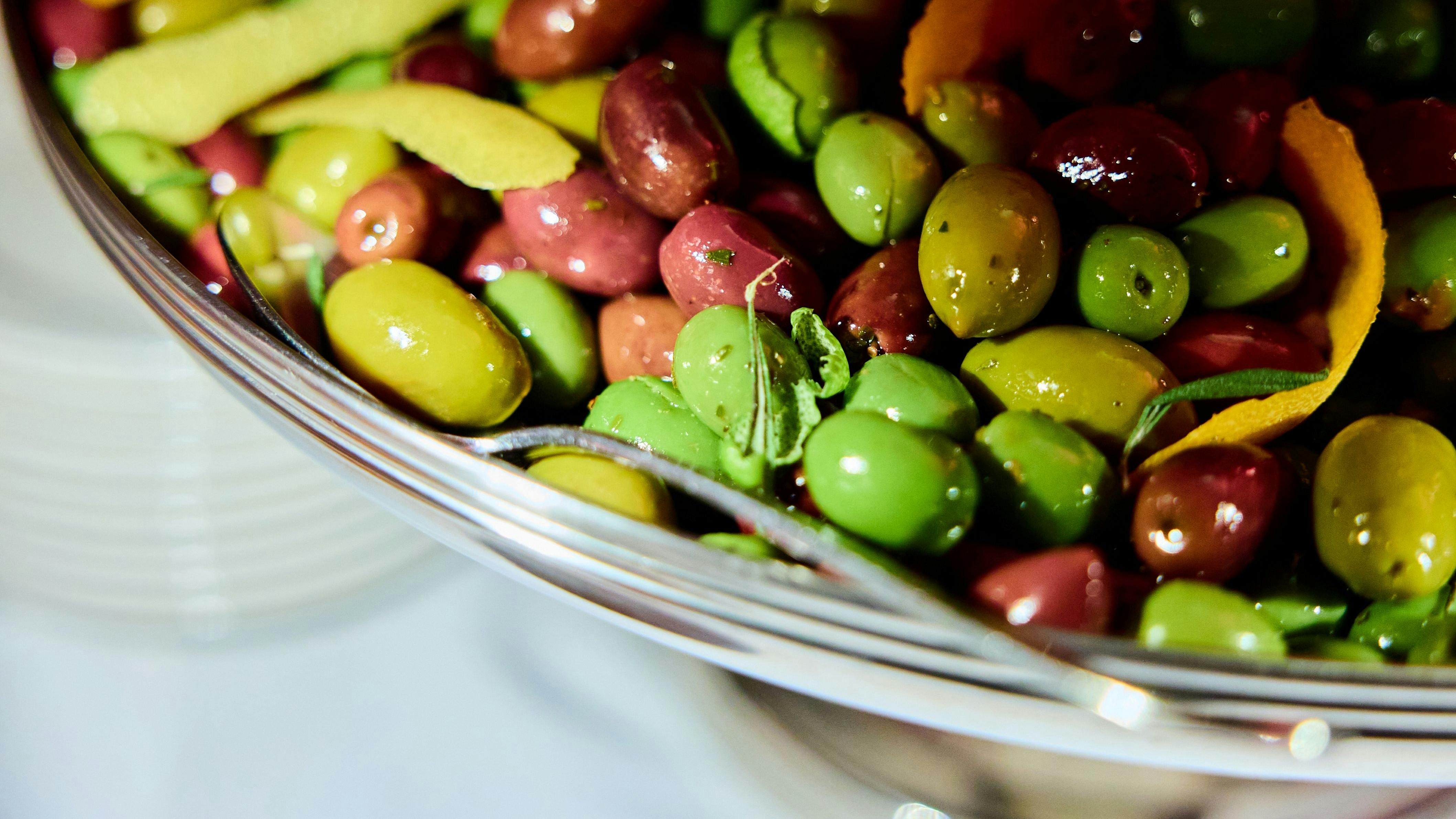 Mixed Marinated Olives in Bow