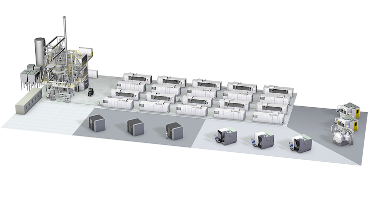 concept integrates metal production and 3dp in industrial scale plant forging concept integrates metal production and
