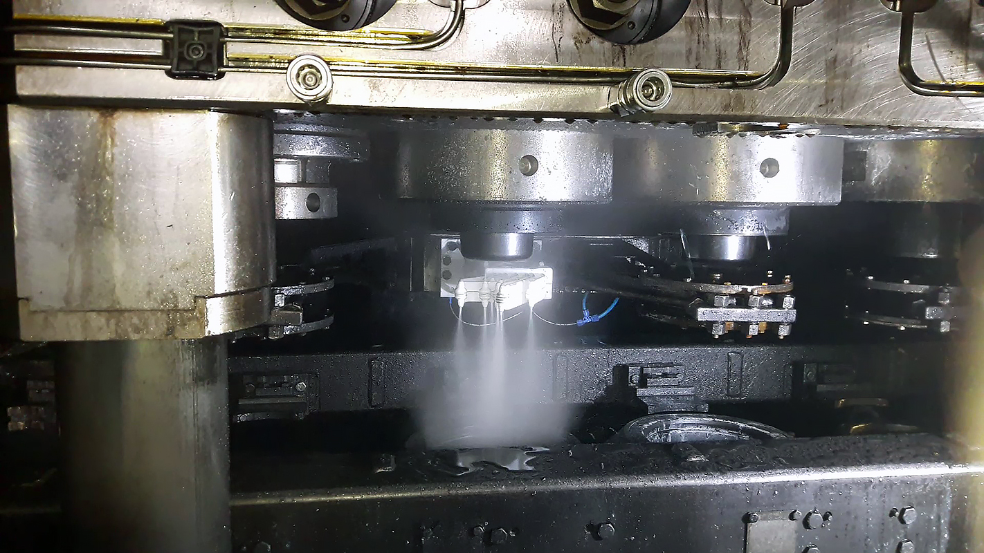 SMS forging press lubrication in operation