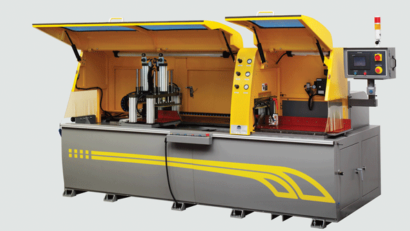 The PMI455 includes a specially designed saw worktable that moves 2 mm forward as well as backward after the cut is complete and the saw blade is retracting