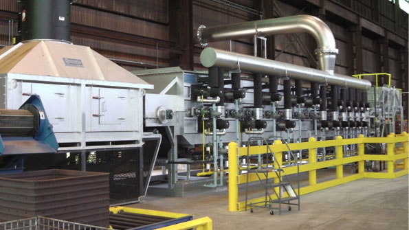 The continuous normalizing furnace that CanEng Furnaces developed for Ohio Star Forge is able to heattreat up to 3500 lbhour of steel parts