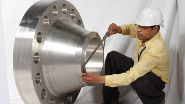 Sanghvi Forging Engineering produces flanges rings and other precision components in various steel alloys The new press is capable of forging pieces weighing up to 40 metric tons