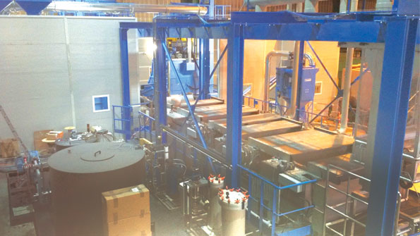 Polymer coating is a fourstep automated process that can be directly incorporated to a forging line
