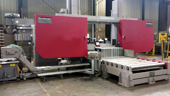 Behringer Sawsrsquo HBP15001800 is a dualcolumn operation with autofeed control built for stability Itrsquos able to cut with bimetal or carbidetipped saw blades depending on the material requirements