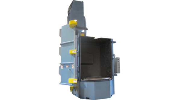 The redesigned machine is available with an rotary scalping drum auxiliary abrasive hoppers peening package and various horsepower options