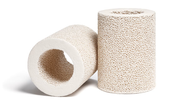 Fig1 Thanks to optimized geometry UDICELLtrade tubular filters are well suited for filtering large volumes of liquid ferrous metals