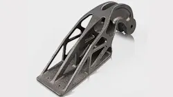 A nacelle hinge bracket for an Airbus A320 produced in a titanium alloy using an EOS GmbH laser sintering system A nacelle hinge bracket for an Airbus A320 produced in a titanium alloy using an EOS GmbH laser sintering system