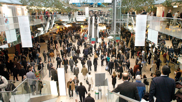 A view of the exhibition halls at Messe Duumlsseldorf where GIFA 2015 the 13th International Foundry Trade Fair with Technical Forum begins on June 16 and continues for five days