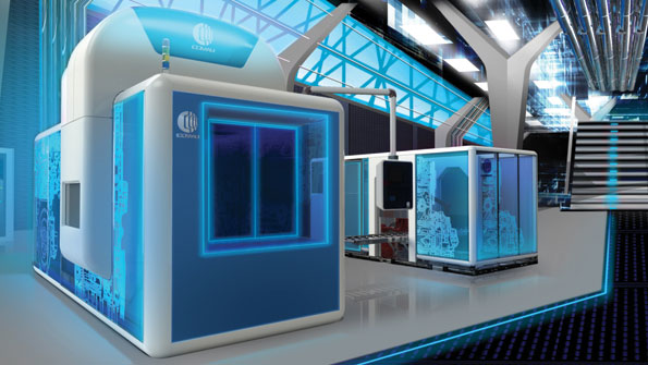 At EMO 2015 robotics and manufacturing technology developer Comau revealed some visions for futureoriented manufacturing involving new design concepts and interactive machining and automation capabilities