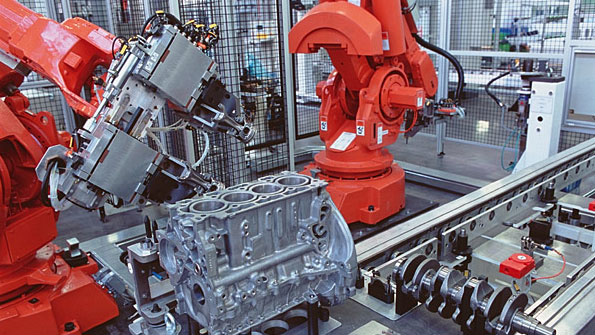 Inspecting piston rings for size form and placement in the engine is automated for highvolume production thanks to highaccuracy CCD laser displacement sensors