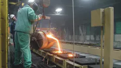 Abstract A physical model of the process of influence of electric field on the process of modifying the alloy is described The main factors of processes using electric current arising from the imposition of the electric field of the molten metal are considered It is analyzed the mechanism of the influence of the electric field energy and force interaction of free current carriers on crystallization centers and elements of crystal alloy Abstract A physical model of the process of influence of electric field on the process of modifying the alloy is described The main factors of processes using electric current arising from the imposition of the electric field of the molten metal are considered It is analyzed the mechanism of the influence of the electric field energy and force interaction of free current carriers on crystallization centers and elements of crystal alloy