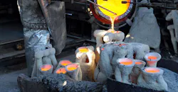 mold pouring / risers mold pouring / risers