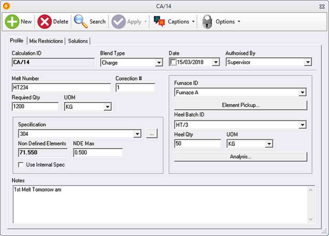 Synchor ERP Least Cost Mix module
