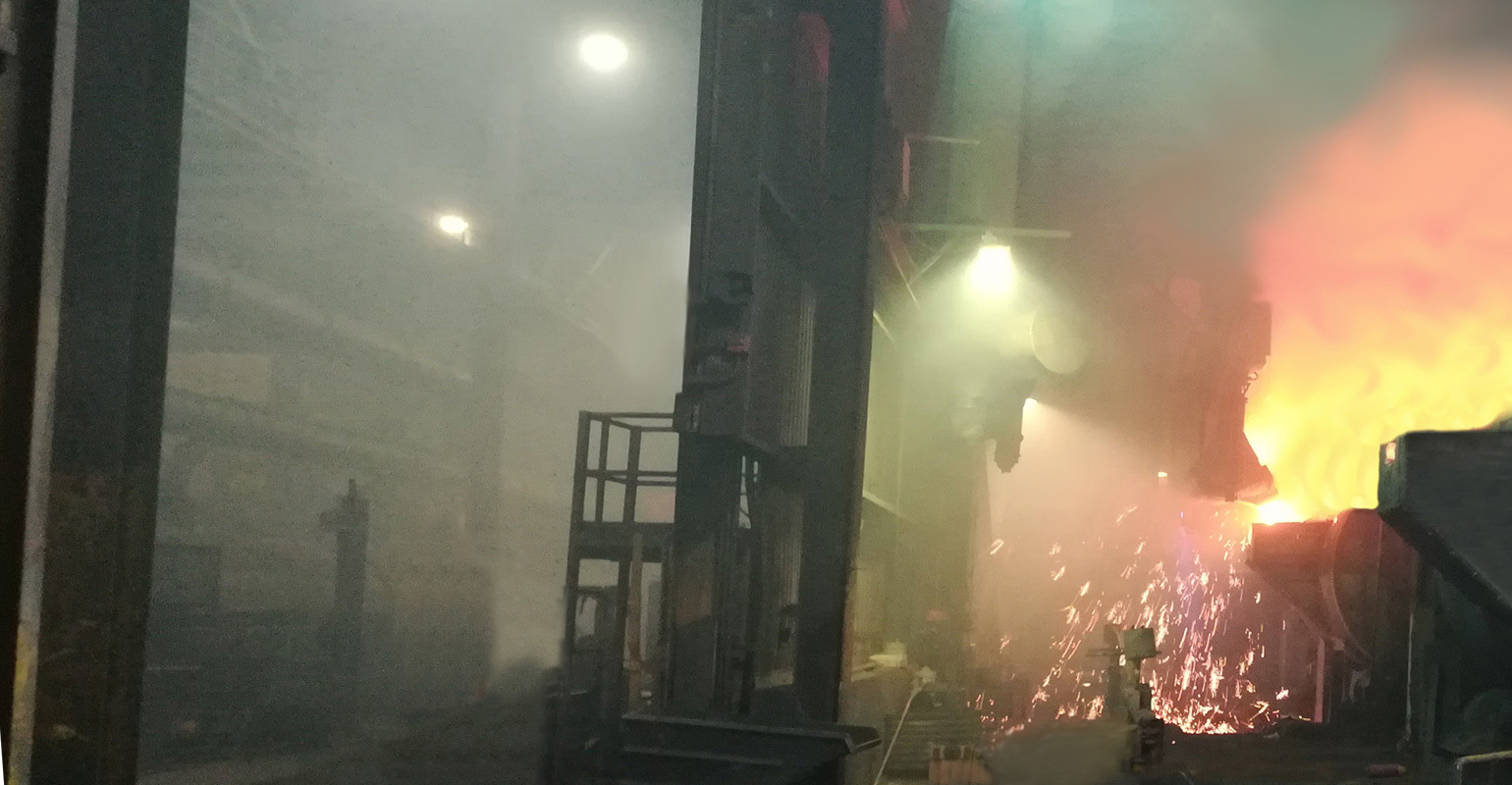 Combustion-sourced sand accumulation in a foundry / Keramida