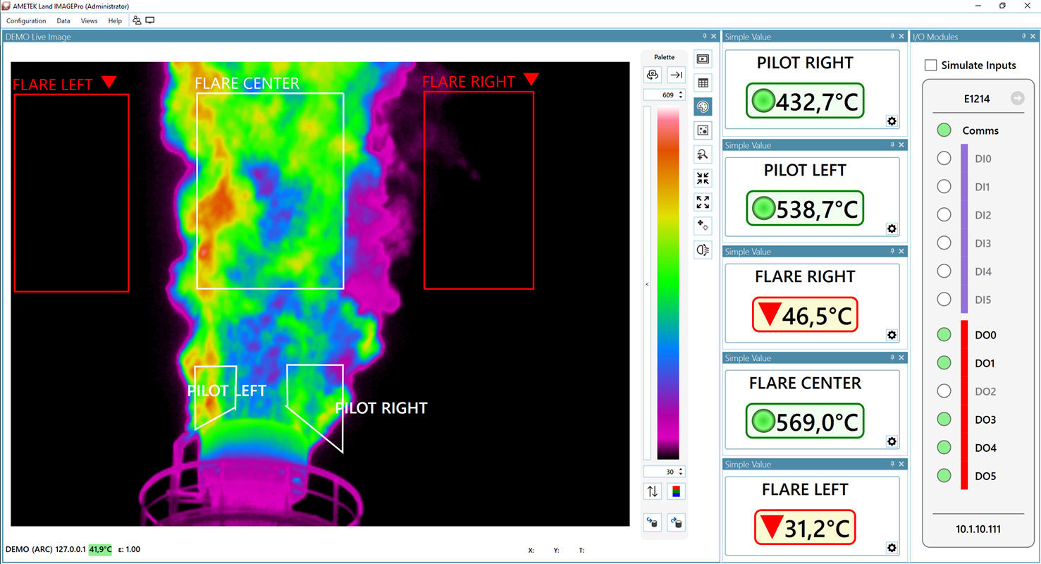 Ametek Land Flare Stacks Image Pro Software Image 800 5fe10dcdae984