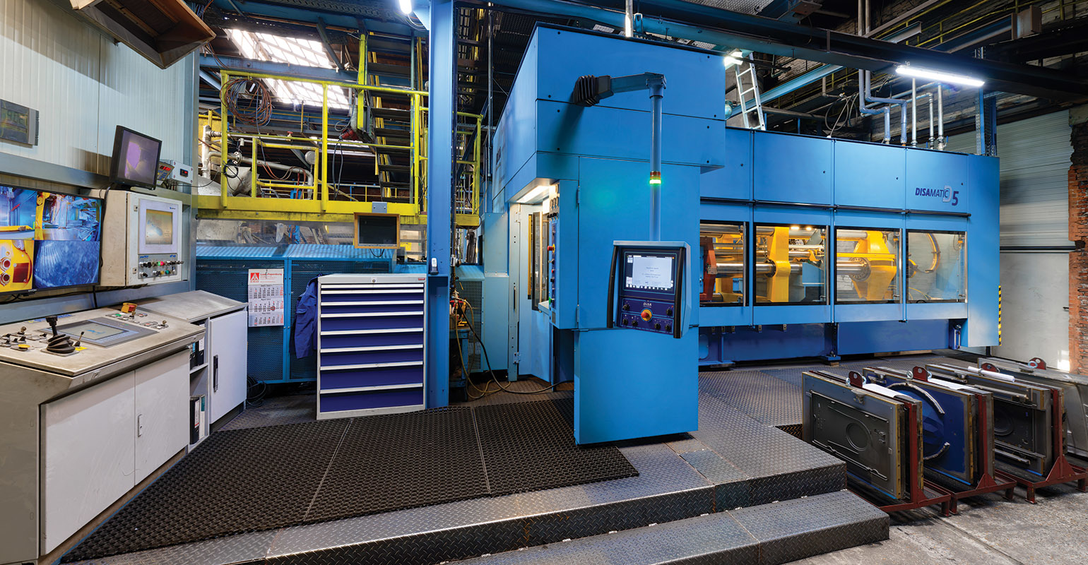 The Disamatic D5 installed at the LEDA Werk foundry in Leer, Germany.