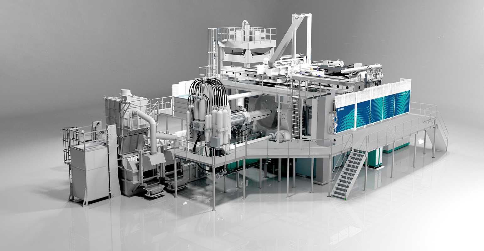 The B&uuml;hler Carat 920 HPDC machine.