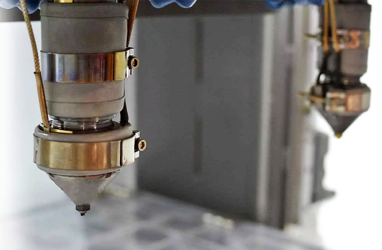 Titan Additive LLC (Titan Robotics) dual FDM heads for polymer-based extrusion.