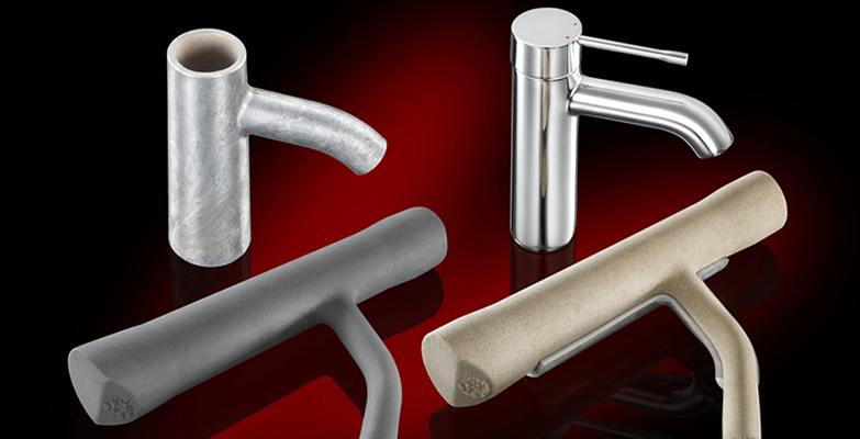 Foseco sand cores made with water-soluble binder for nonferrous HPDC.