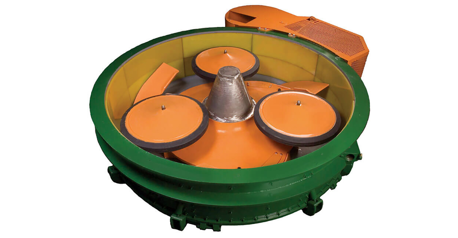 Simpson Technologies Speedmullor batch mixer.