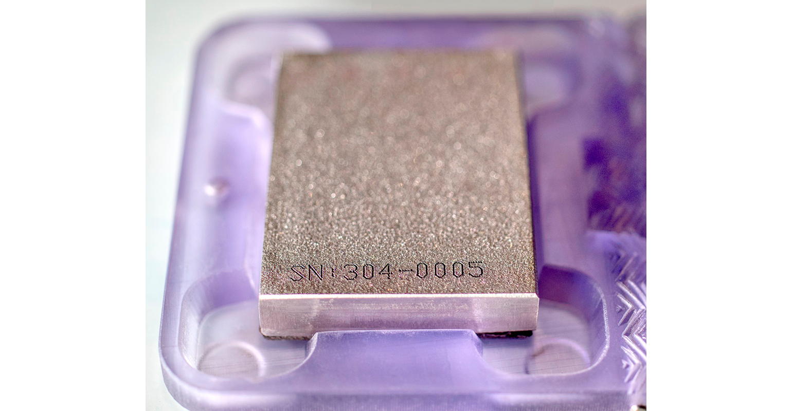 Guyson Corp. surface roughness gauge, based on a third party-certified &ldquo;Master Specimen&rdquo; of non-periodic Ra standard.