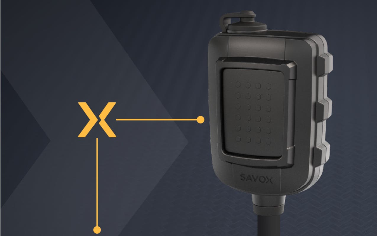 The Savox C-C200 push-to-talk device.