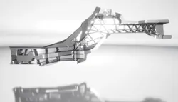 GFCS unitary light metal casting for automotive rear side panel. GFCS unitary light metal casting for automotive rear side panel.