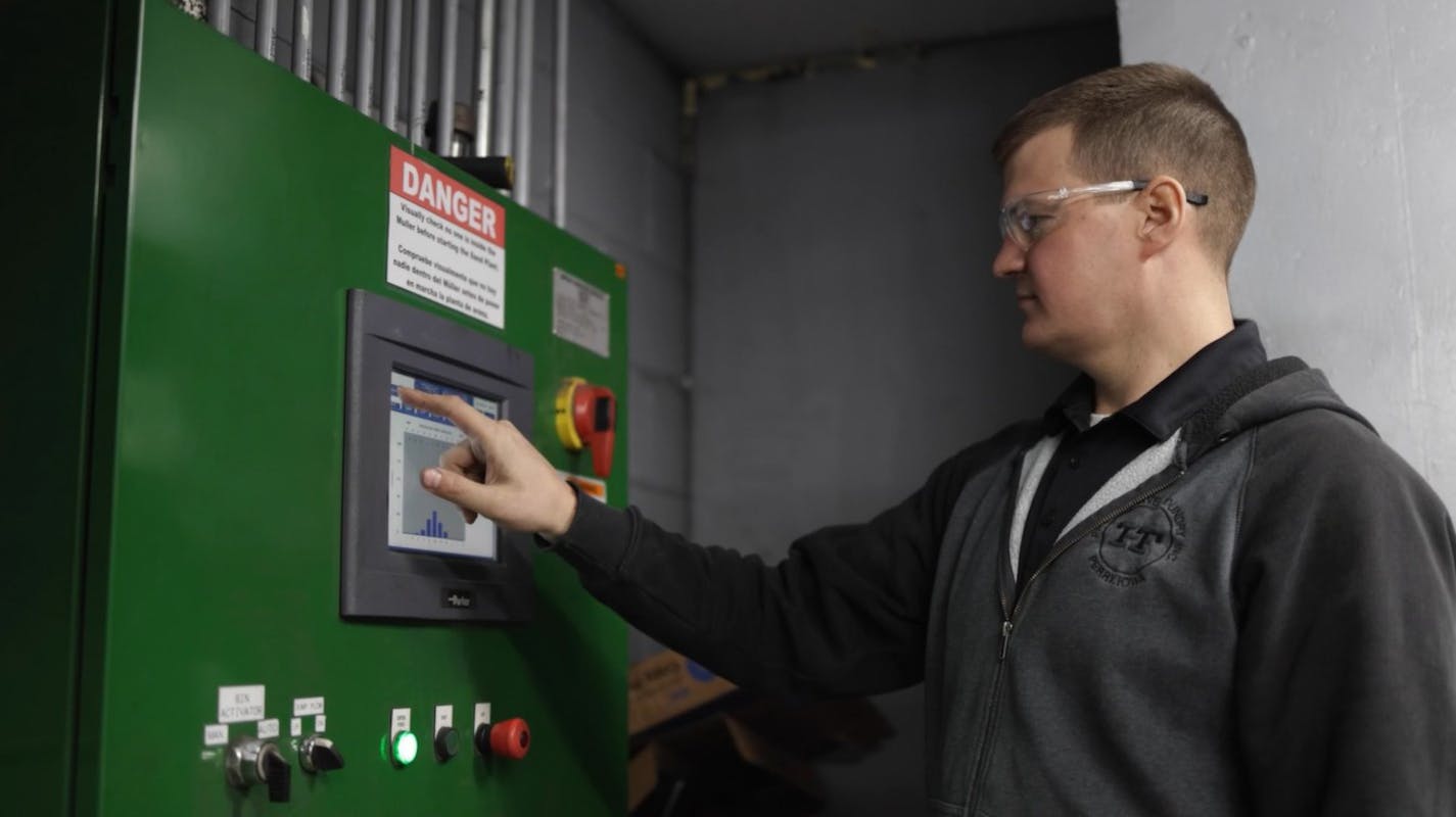 Simpson technician, control panel