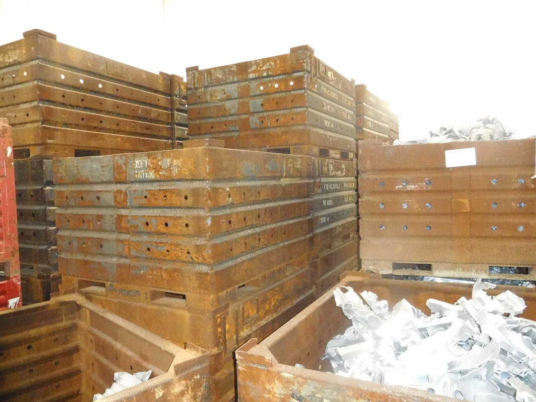 SINC Thermal rusty charge bins.