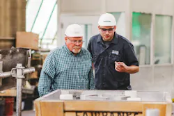 Olson Aluminum Castings engineer and intern. Olson Aluminum Castings engineer and intern.