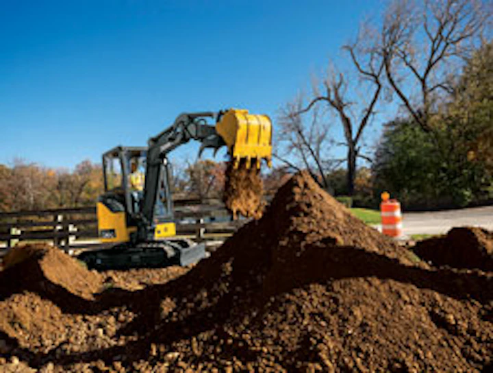 New John Deere 17g 26g Compact Excavators Make A Sizable Impact On The Job Site Grading Excavation Contractor