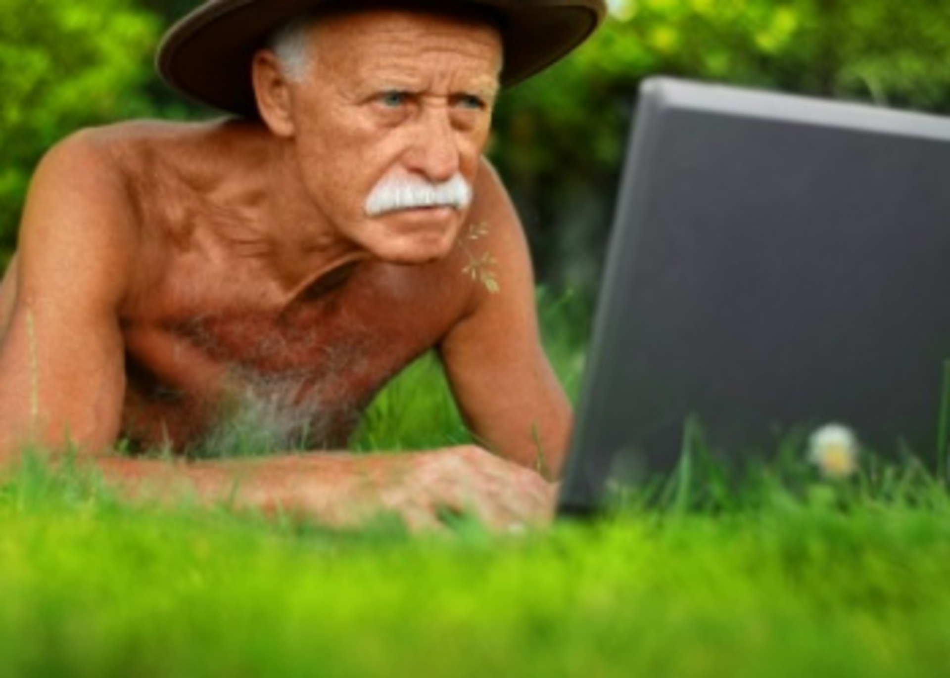 Naked Man Laptop 1 0