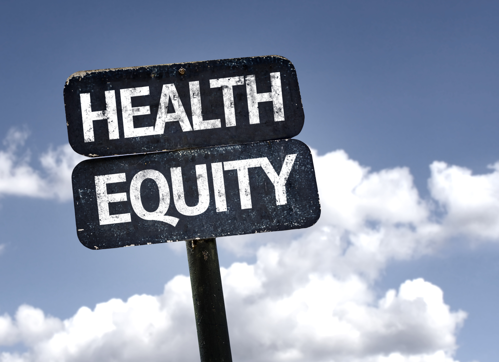Bigstock Health Equity Sign With Clouds 75622684 602d3fd5a0e3e