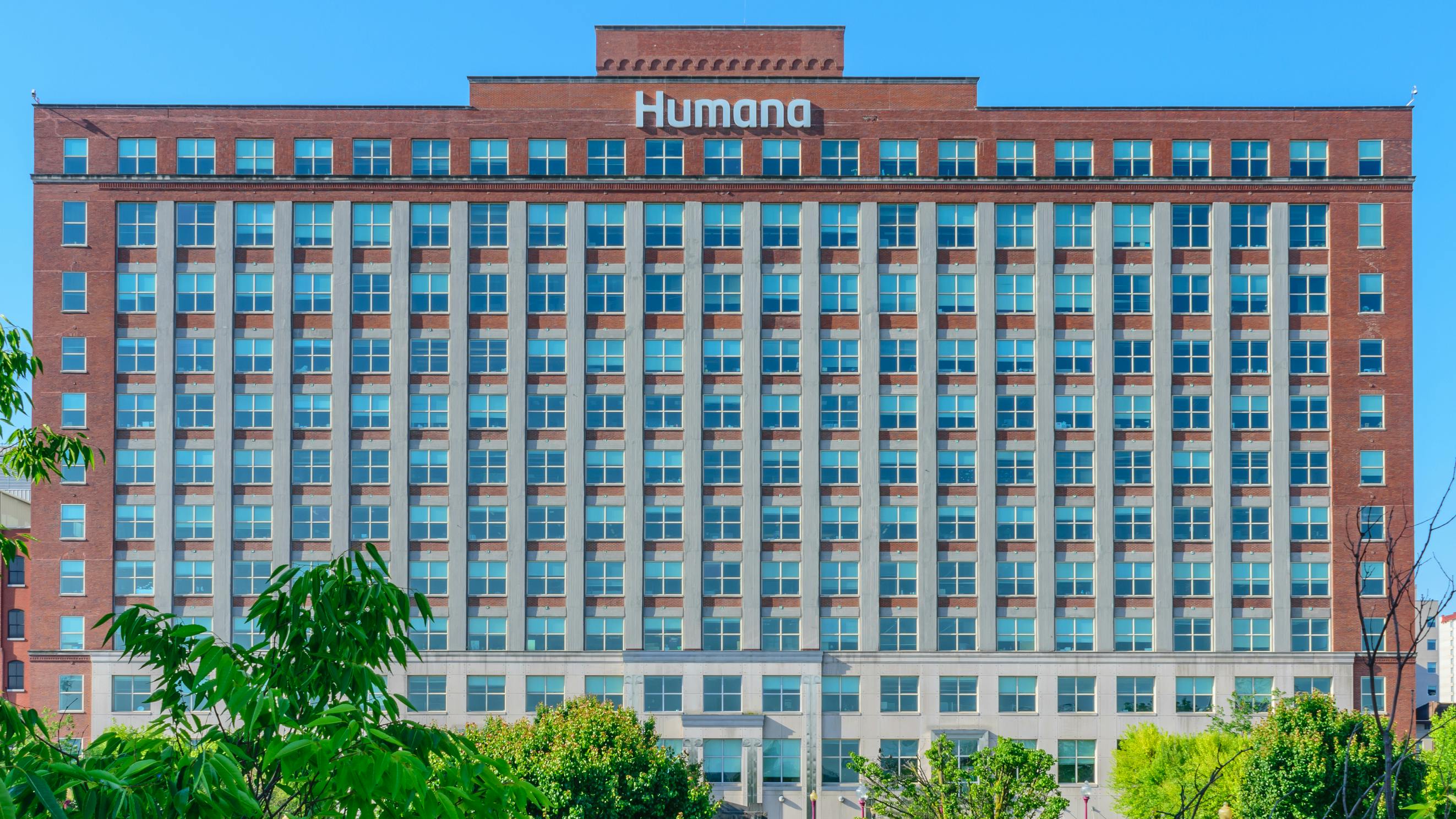 Human Waterside Building, Louisville, Kentucky, headquarters of Humana Health Care.