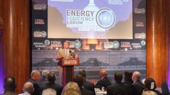 Sen Cory Gardner RColo addresses the 2015 Energy Efficiency Forum in Washington DC June 11