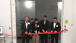 Left to right John Galyen president Danfoss North America Dustin Daniels chief of staff Office of the Mayor Tallahassee Fla Ricardo Schneider president Danfoss Turbocor Compressors and Jurgen Fischer president Danfoss Cooling Solutions Left to right John Galyen president Danfoss North America Dustin Daniels chief of staff Office of the Mayor Tallahassee Fla Ricardo Schneider president Danfoss Turbocor Compressors and Jurgen Fischer president Danfoss Cooling Solutions