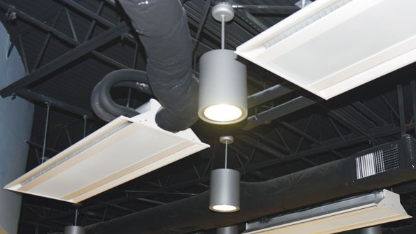 IQHC active chilled beams installed in the Continuing Education and Industrial Center