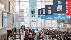 Opening day of the 2014 AHR Expo saw crowds gathering as a winter strom prepared to descend on New York City Over the course of the week nearly 61000 visitors and attendees flooded the aisles in search of the latest hotest newest technologies for the mechanical systems industry Opening day of the 2014 AHR Expo saw crowds gathering as a winter strom prepared to descend on New York City Over the course of the week nearly 61000 visitors and attendees flooded the aisles in search of the latest hotest newest technologies for the mechanical systems industry